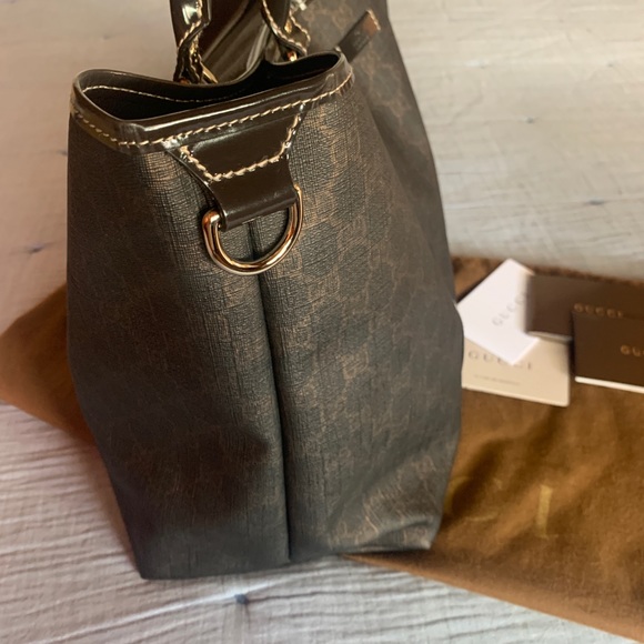 💯Authentic Gucci Coated Canvas Tote - Picture 9 of 12